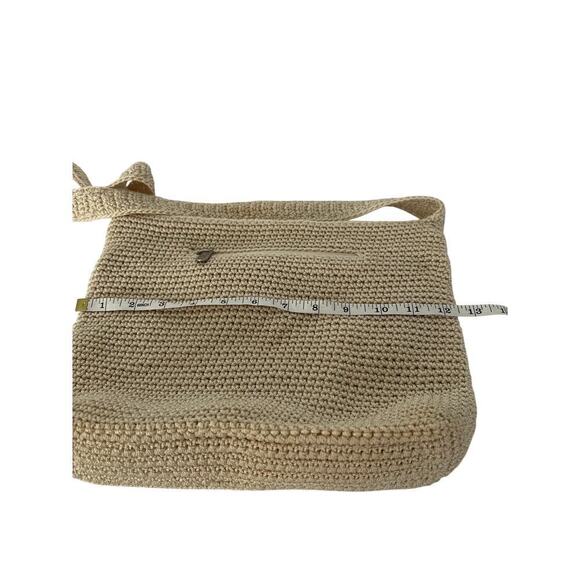 The Sak Cute natural nylon crochet shoulder bay with zipper closure M size. - Picture 13 of 16